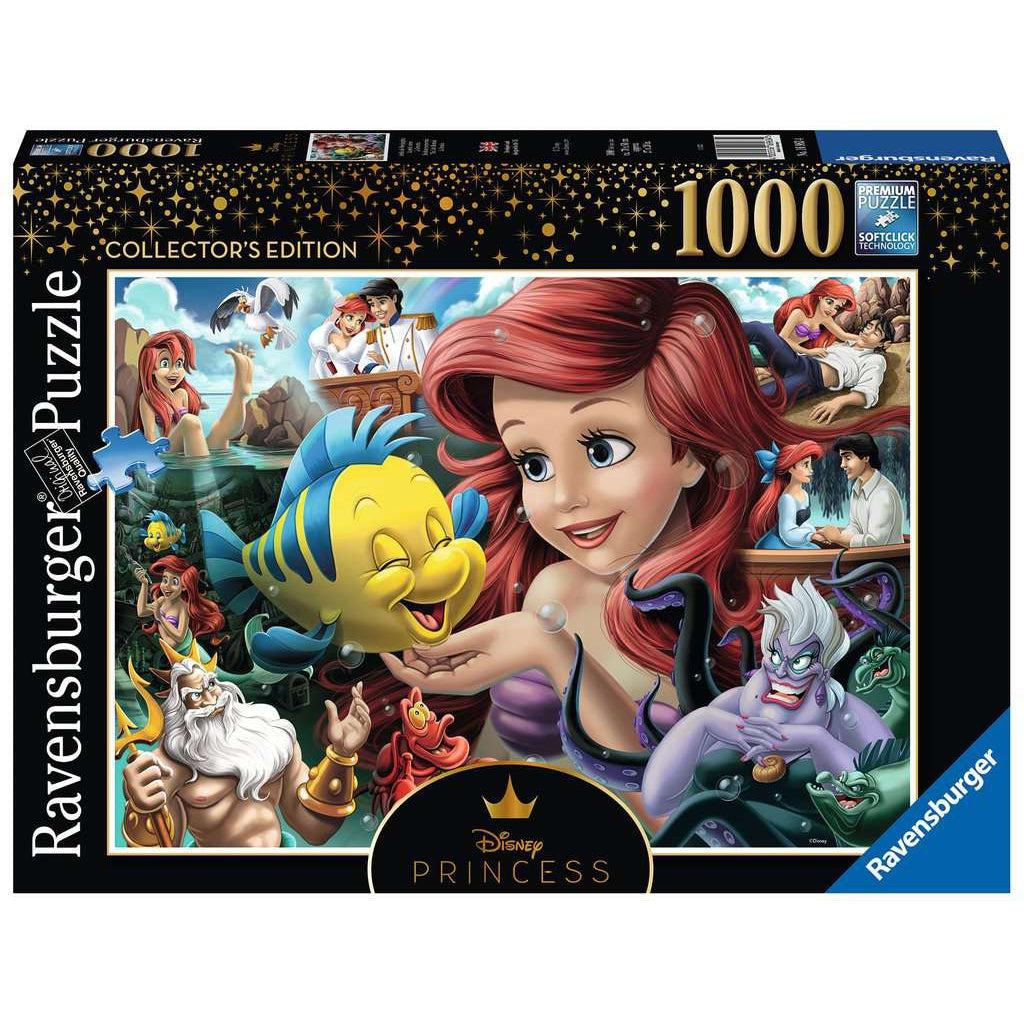 Ravensburger puzzle box | Disney Princess Heroines | Image: Ariel tickles Flounder's chin | 1000pcs