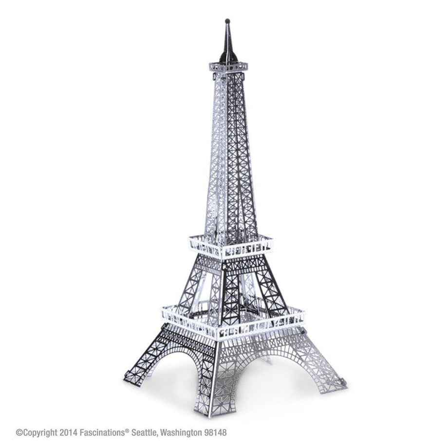 Magnet Eiffel Tower metal blue white red 3D