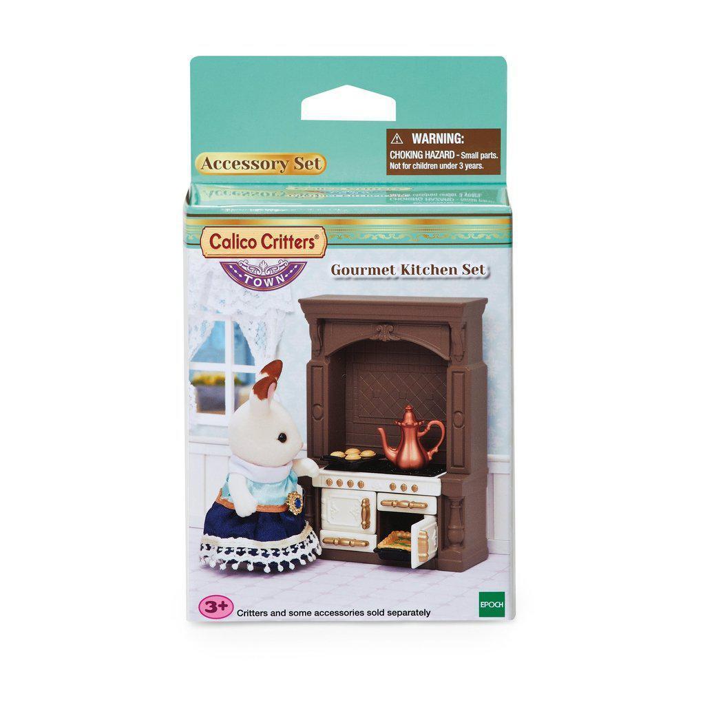  Calico Critters Deluxe Kitchen Set - Includes Over 40  Accessories - Perfect Kitchen for Your Child's Calico Critter Friends -  Adorable and Intricately Detailed - Characters and Homes Sold Separately :  Toys & Games