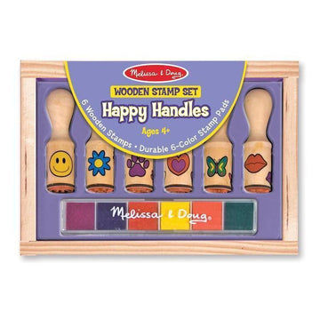  Melissa & Doug Wooden Stamp Set: Vehicles - 10 Stamps, 5  Colored Pencils, 2-Color Stamp Pad : Melissa & Doug: Toys & Games
