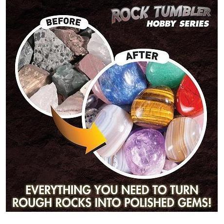 NATIONAL GEOGRAPHIC Hobby Rock Tumbler Kit Includes Rough Gemstones, 4  Polishing Grits, Jewelry Fastenings and Detailed Learning Guide -   Canada