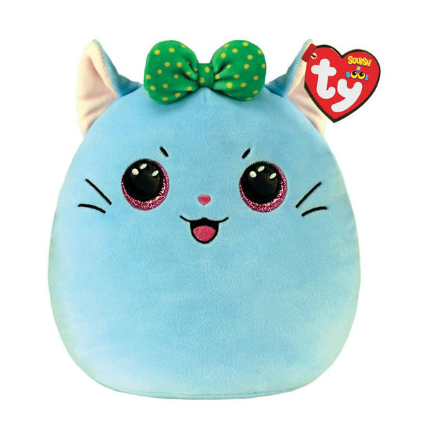 Claire's Mint Cat Pom Keyring | Green