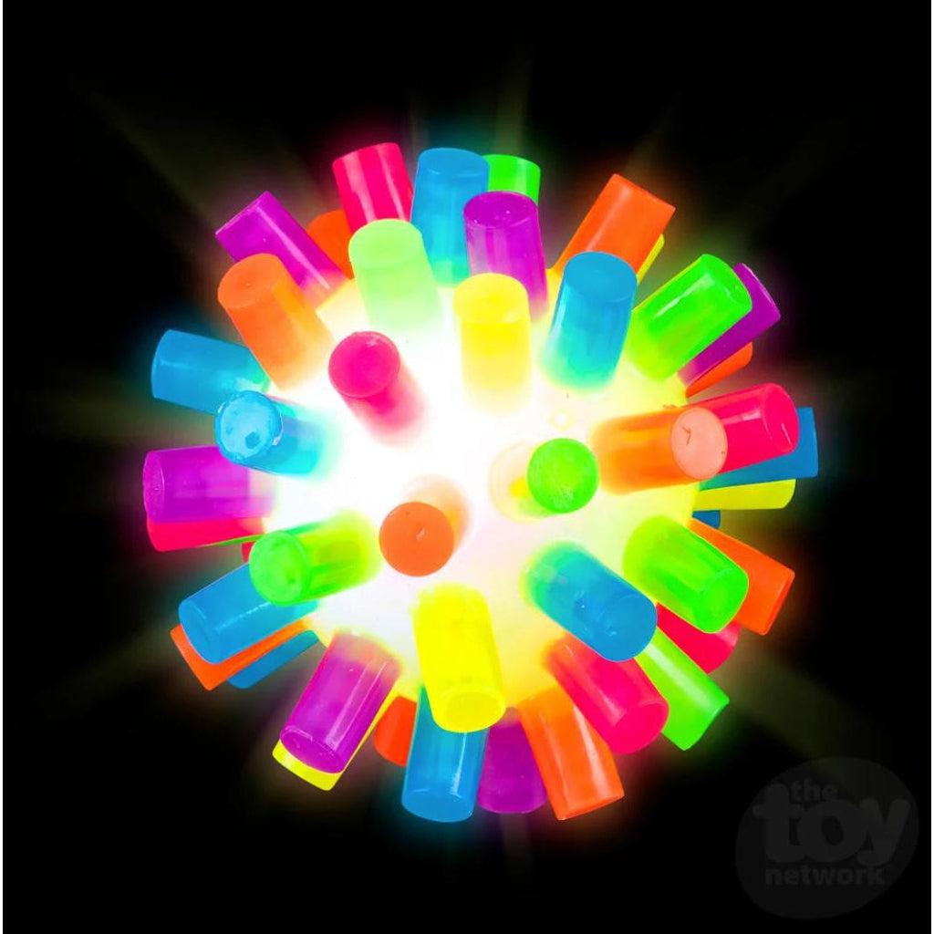 Multicolor Led Light-Up Spike Ball, For Kids Toy