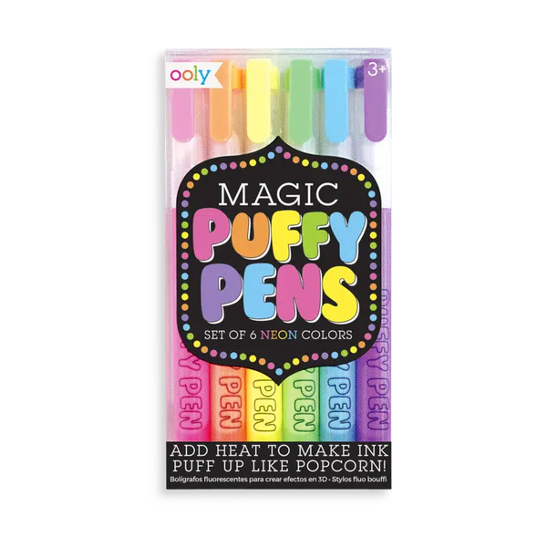 Magic Neon Puffy Pens - - Fat Brain Toys