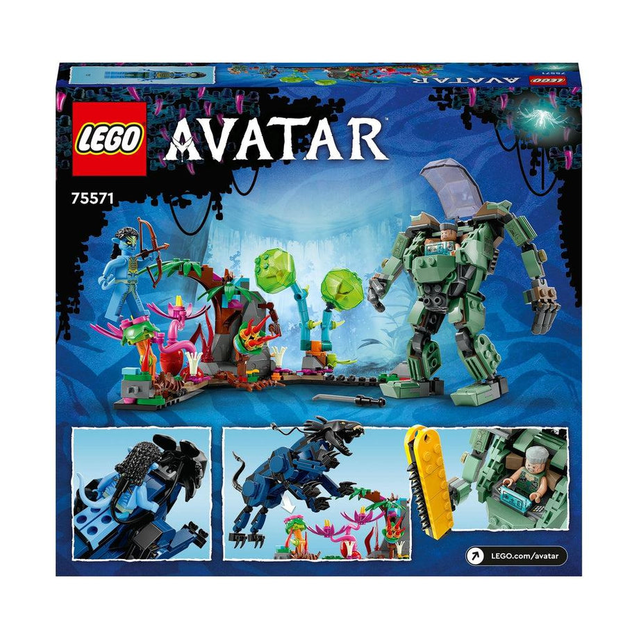 LEGO Avatar Neytiri & Thanator vs. AMP Suit Quaritch 75571 Buildable Action  Toy for 9 Year Olds with Animal Figure and Pandora Scene, Gift Idea for
