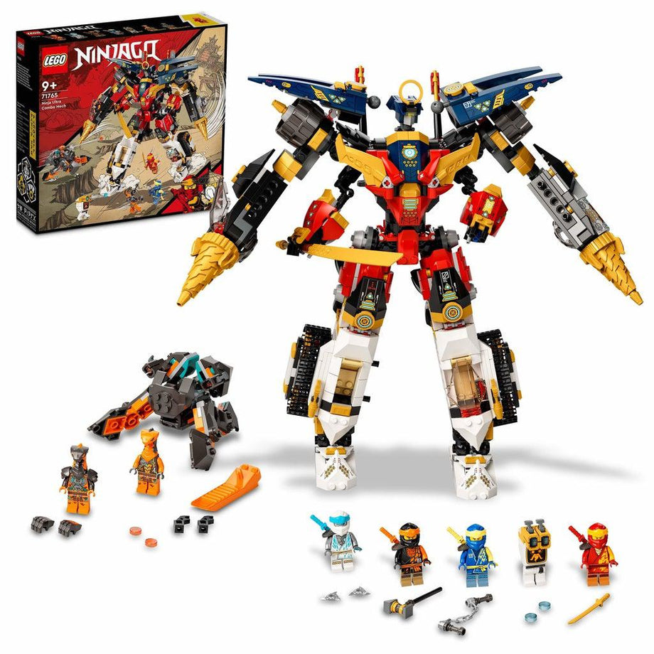 LEGO NINJAGO Ninja Ultra Combo Mech 4 in 1 Set 71765 with Toy Car, Jet  Plane and Tank Toys Plus 7 Minifigures