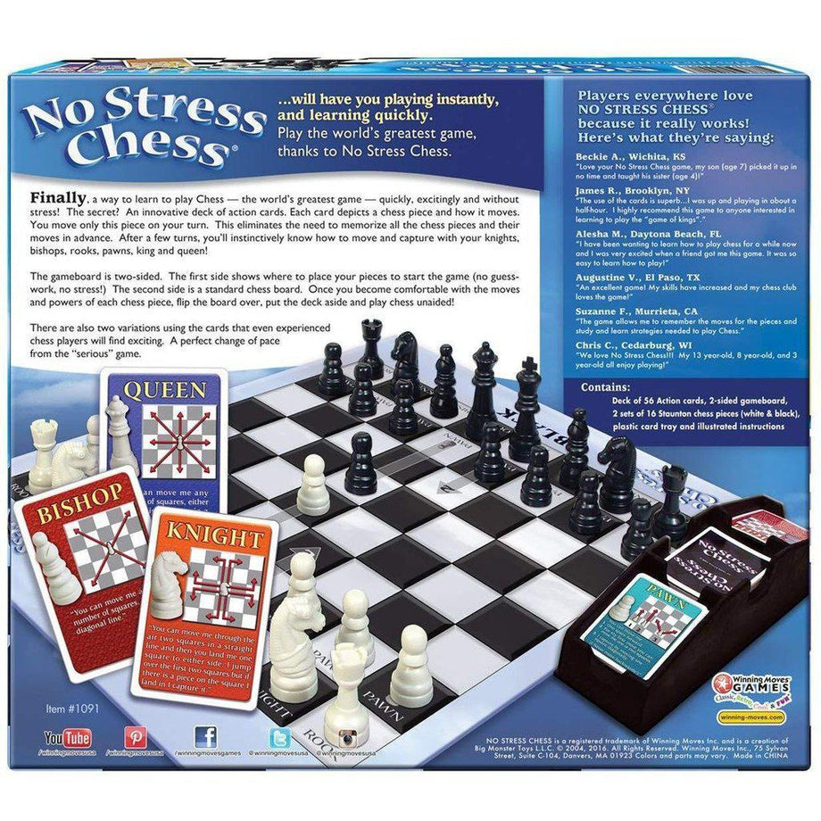 No Stress Chess Set - Teaches You How to Play Chess! - Music Freqs Store