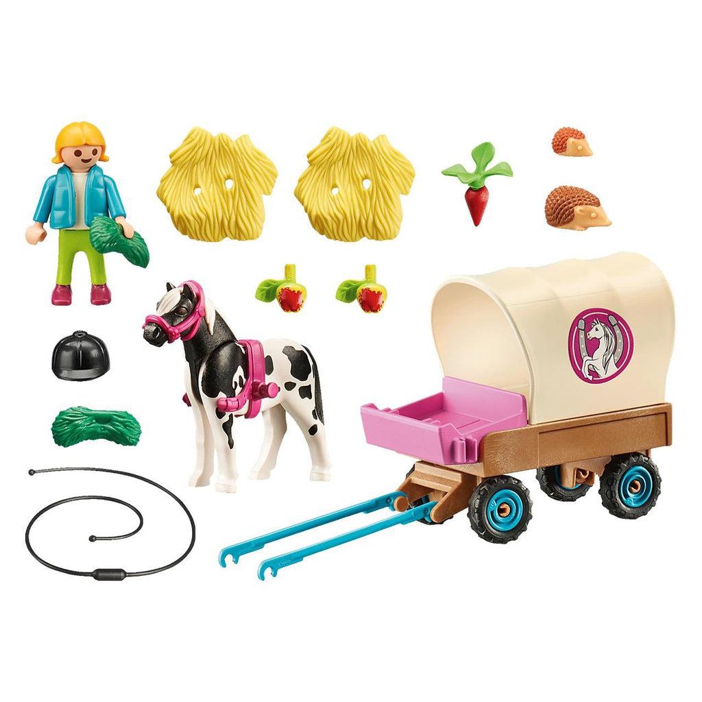 Playmobil - Caleche et famille country - Playmobil