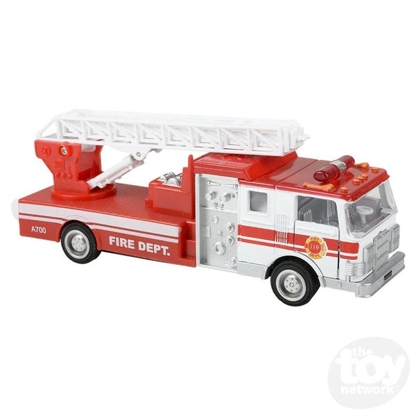 Fire truck toy cheap van pull back red