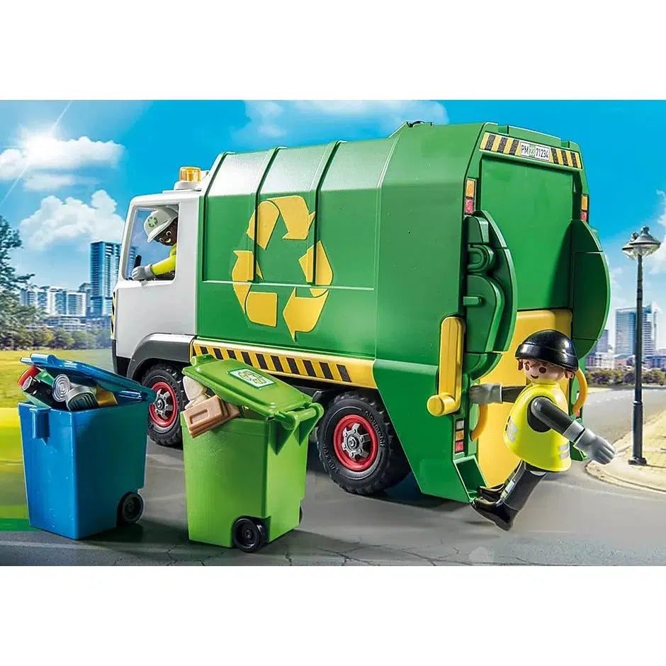 Playmobil City Action - Truck w. Container for recycled glass 