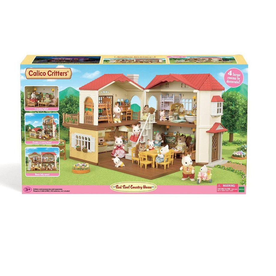 Calico critters red 2024 roof country home