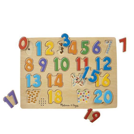50-Piece Wooden Numbers - Craft Numbers with Storage Tray | Kids Learning  Toy, Assorted Colors