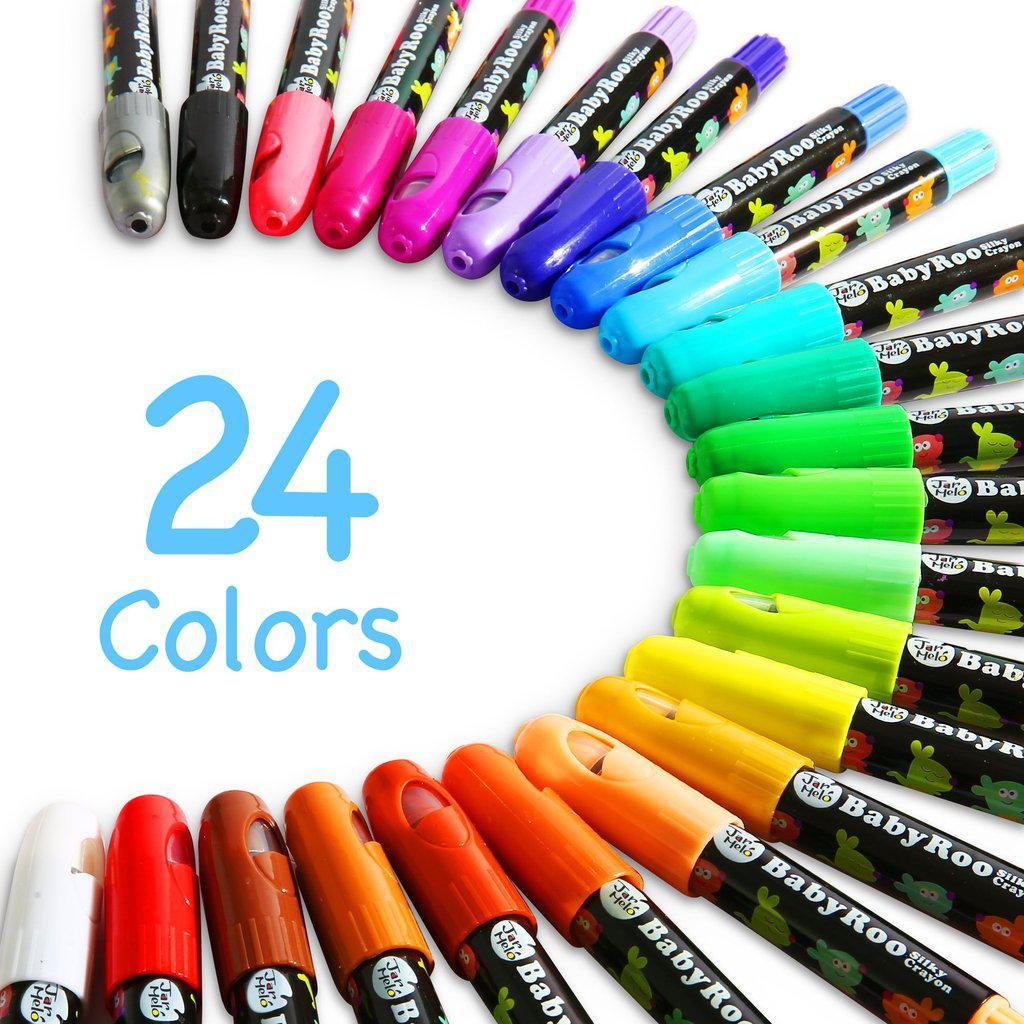 24 PC Water Color Gel Crayons Non-Toxic Coloring Washable Drawing Silky  Crayon, 1 - King Soopers