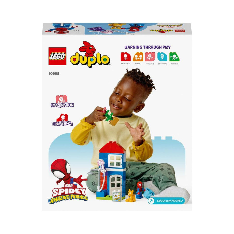 LEGO DUPLO Marvel Spider-Man's House, with Spidey, Ghost-Spider and Bootsie  the Cat Minifigures, Spidey and His Amazing Friends Super Hero Gift Idea  for Toddlers, Boys, and Girls, 10995 