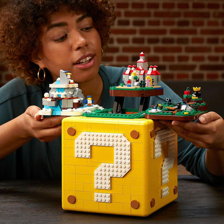 Super Mario Luigi Building Blocks Puzzle 3D Figure Brick Toy Kids