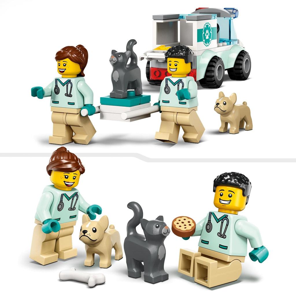  LEGO City Vet Van Rescue 60382, Toy Animal Ambulance, Learning  Toy Playset for Kids 4 Plus Years Old with 2 Veterinary Minifigures, Dog &  Cat Figures : Toys & Games