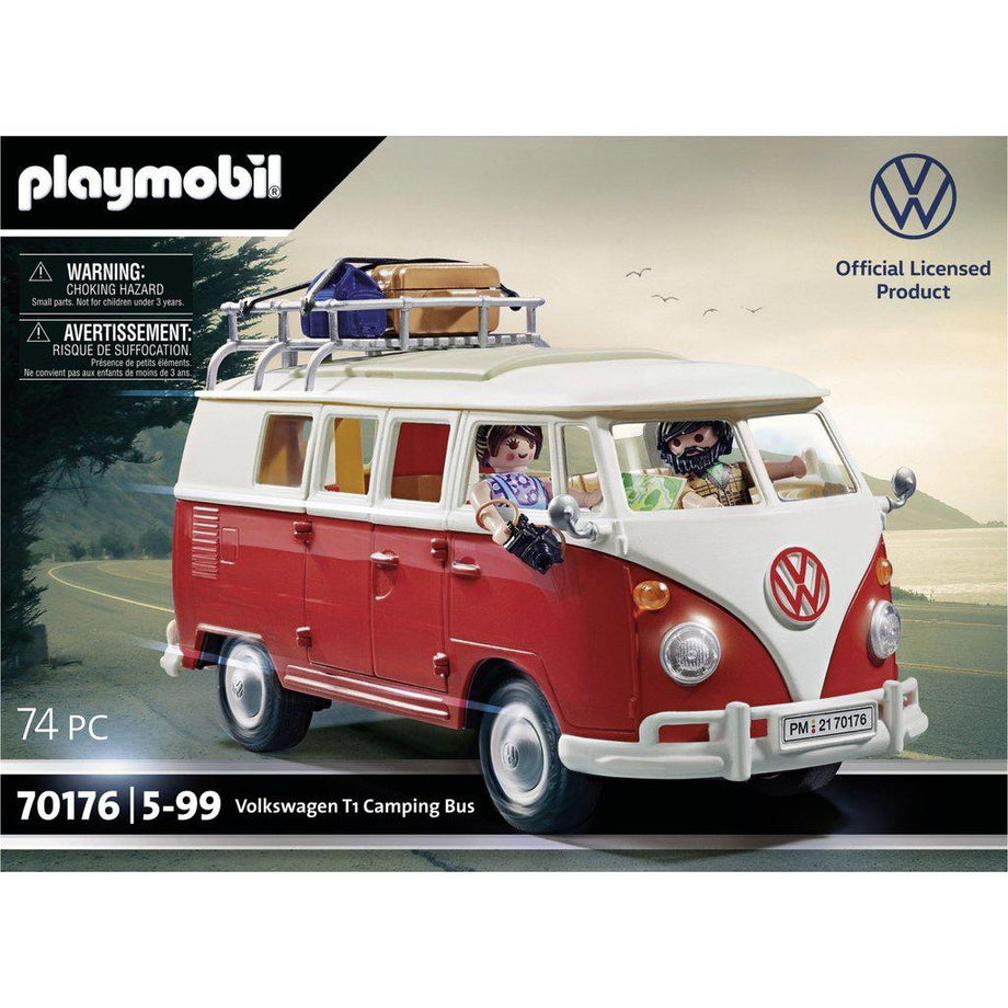 PLAYMOBIL Volkswagen T1 Camping Bus - 74 Pcs 
