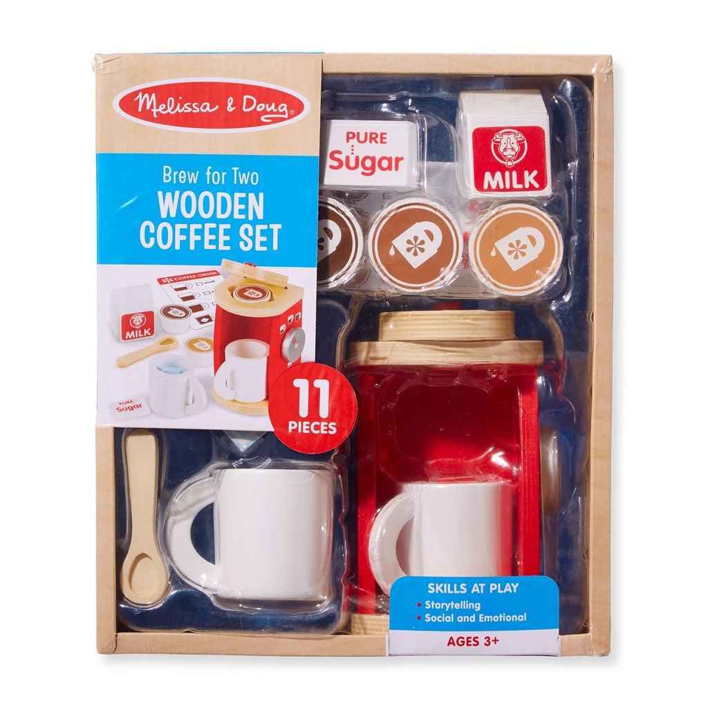 Melissa & Doug 11-piece Brew And Serve Wooden Coffee Maker Set - Play  Kitchen Accessories : Target